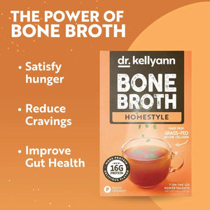 DR. KELLYANN - Dr. Kellyann Bone Broth Collagen Powder 7 Paquetes 18.5Gr. - The Red Vitamin MX - Suplementos Alimenticios - {{ shop.shopifyCountryName }}
