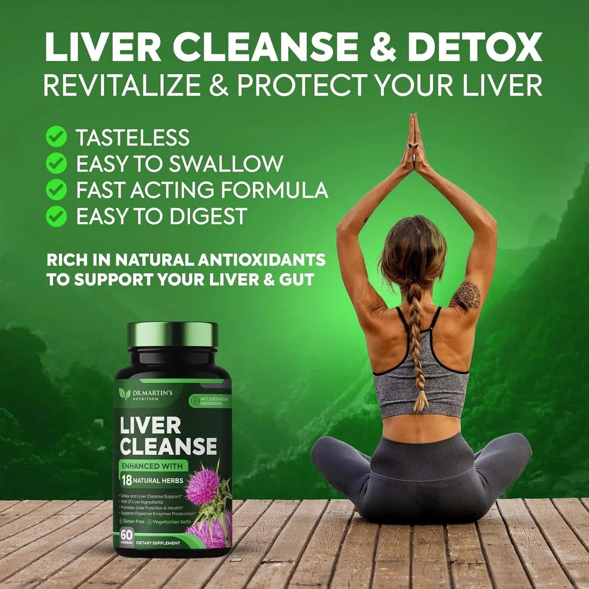 DR. MARTIN'S NUTRITION - DR. MARTIN'S NUTRITION Liver Cleanse Detox & Repair Formula 60 Capsulas - The Red Vitamin MX - Suplementos Alimenticios - {{ shop.shopifyCountryName }}