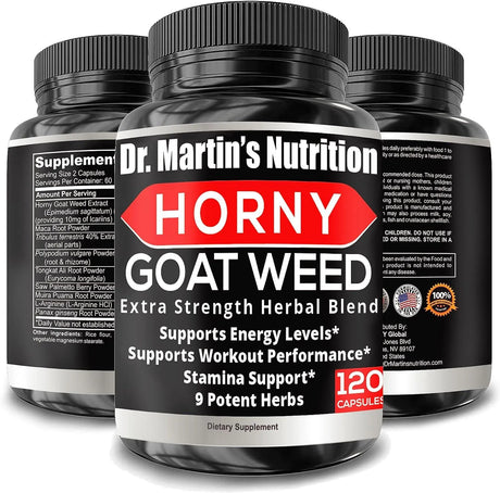 DR. MARTIN'S NUTRITION - Dr. Martin's Nutrition Super Strength 1590Mg. Horny Goat Weed 120 Capsulas - The Red Vitamin MX - Suplementos Alimenticios - {{ shop.shopifyCountryName }}