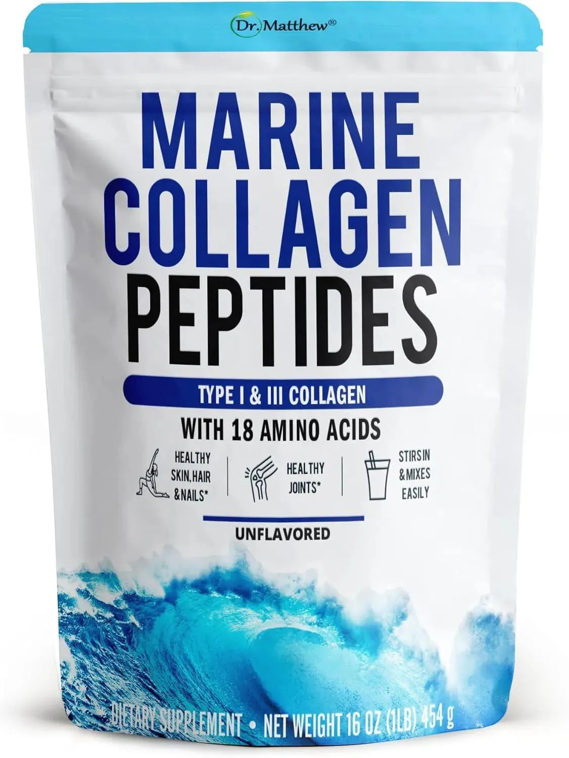 DR. MATTHEW - Dr. Matthew Best Marine Collagen Powder 454Gr. - The Red Vitamin MX - Suplementos Alimenticios - {{ shop.shopifyCountryName }}