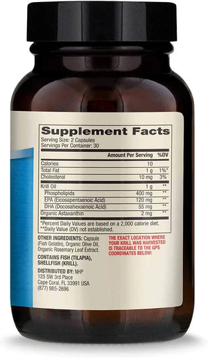 DR MERCOLA - Dr. Mercola Antarctic Krill Oil 60 Capsulas - The Red Vitamin MX - Suplementos Alimenticios - {{ shop.shopifyCountryName }}