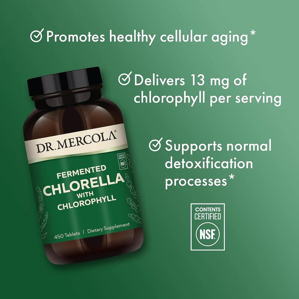 DR MERCOLA - Dr. Mercola Fermented Chlorella with Chlorophyll 450 Tabletas - The Red Vitamin MX - Suplementos Alimenticios - {{ shop.shopifyCountryName }}