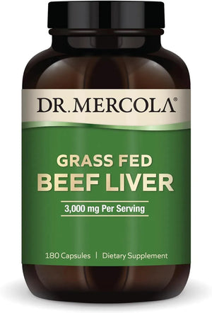 DR MERCOLA - Dr. Mercola Grass Fed Beef Liver 180 Capsulas - The Red Vitamin MX - Suplementos Alimenticios - {{ shop.shopifyCountryName }}