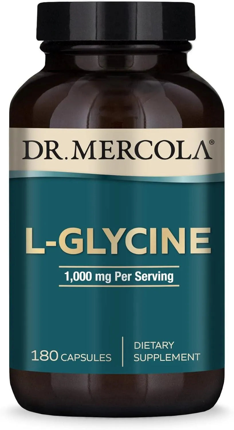 DR MERCOLA - Dr. Mercola L-Glycine 1000Mg. 180 Capsulas - The Red Vitamin MX - Suplementos Alimenticios - {{ shop.shopifyCountryName }}