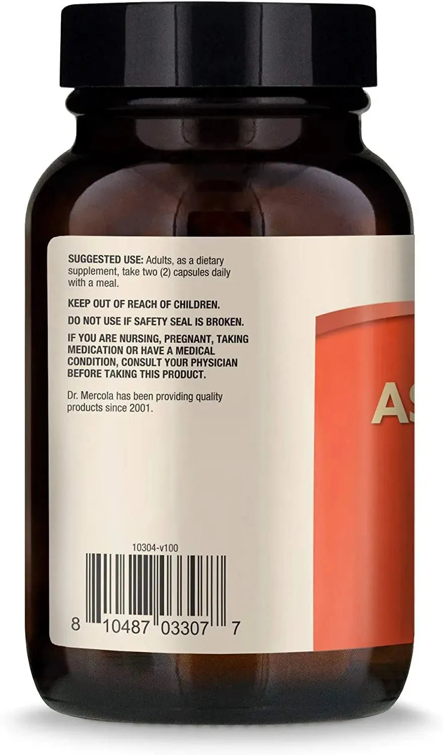 DR MERCOLA - Dr. Mercola Organic Ashwagandha 800Mg. 180 Capsulas - The Red Vitamin MX - Suplementos Alimenticios - {{ shop.shopifyCountryName }}