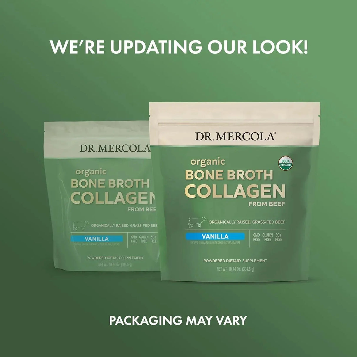 DR MERCOLA - Dr. Mercola Organic Bone Broth Collagen Powder Vanilla 30 Servicios 304.5 Gr. - The Red Vitamin MX - Suplementos Alimenticios - {{ shop.shopifyCountryName }}