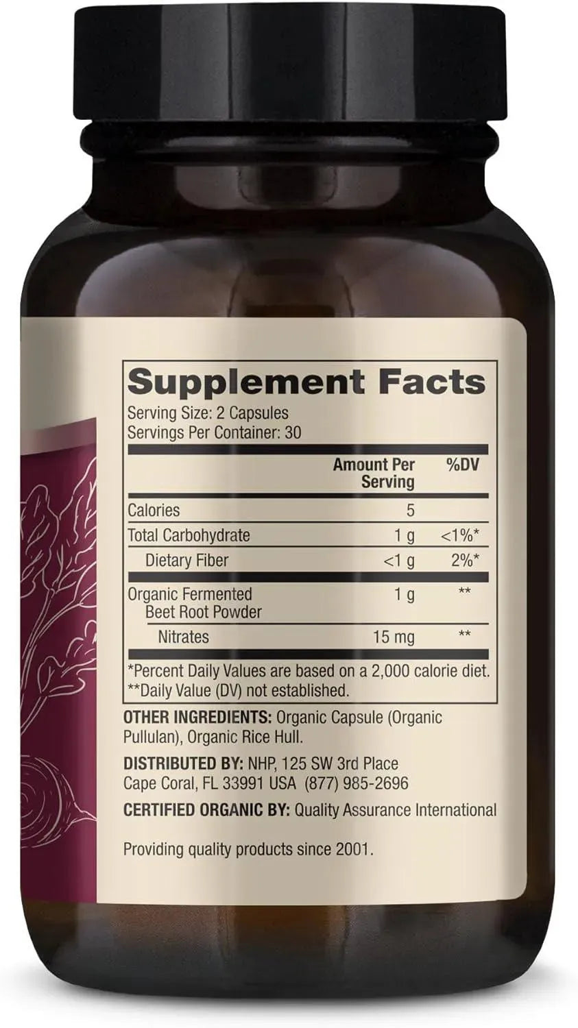 DR MERCOLA - Dr. Mercola Organic Fermented Beets 60 Capsulas - The Red Vitamin MX - Suplementos Alimenticios - {{ shop.shopifyCountryName }}