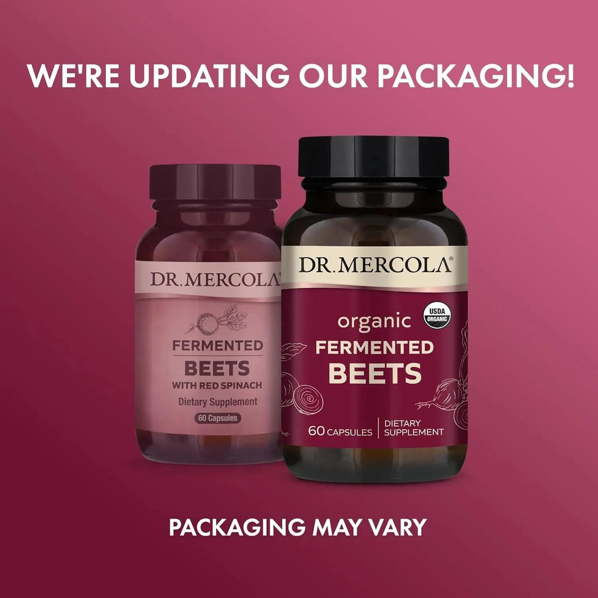 DR MERCOLA - Dr. Mercola Organic Fermented Beets 60 Capsulas - The Red Vitamin MX - Suplementos Alimenticios - {{ shop.shopifyCountryName }}