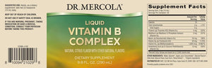 DR MERCOLA - Dr. Mercola Vitamin B Complex Liquid 290Ml. - The Red Vitamin MX - Suplementos Alimenticios - {{ shop.shopifyCountryName }}