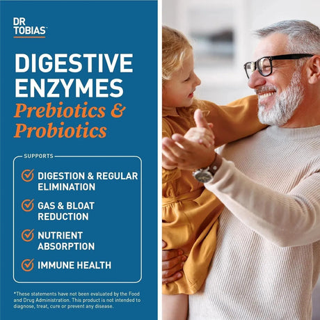 DR TOBIAS - Dr. Tobias Digestive Enzymes with Probiotics 120 Capsulas - The Red Vitamin MX - Suplementos Alimenticios - {{ shop.shopifyCountryName }}