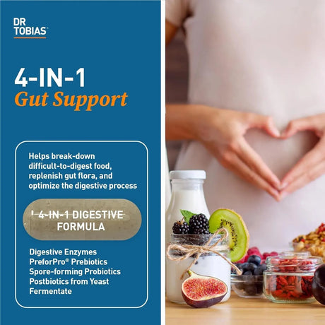DR TOBIAS - Dr. Tobias Digestive Enzymes with Probiotics 120 Capsulas - The Red Vitamin MX - Suplementos Alimenticios - {{ shop.shopifyCountryName }}