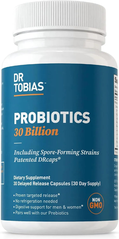 DR TOBIAS - Dr. Tobias Probiotics 30 Billion CFU's 30 Capsulas - The Red Vitamin MX - Suplementos Alimenticios - {{ shop.shopifyCountryName }}