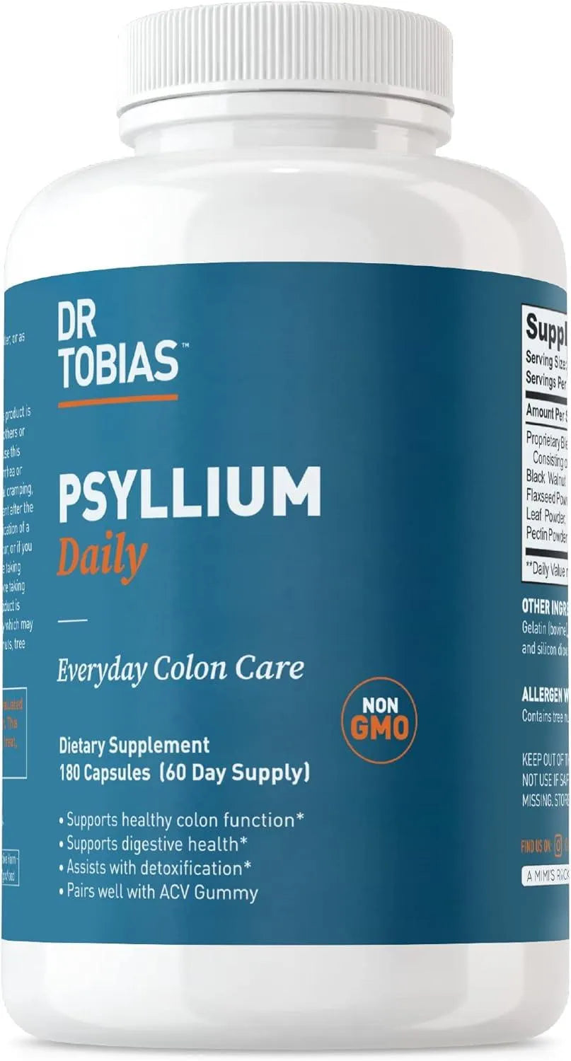 DR TOBIAS - Dr. Tobias Psyllium Daily 180 Capsulas - The Red Vitamin MX - Suplementos Alimenticios - {{ shop.shopifyCountryName }}