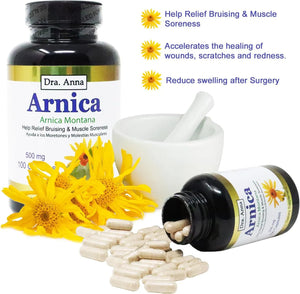 DRA. ANNA - Dra. Anna Arnica Montana 500Mg. 100 Capsulas - The Red Vitamin MX - Suplementos Alimenticios - {{ shop.shopifyCountryName }}