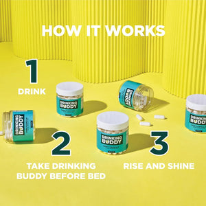 DRINKING BUDDY - Drinking Buddy After-Drinking Aid DHM Formula 30 Capsulas 2 Pack - The Red Vitamin MX - Suplementos Alimenticios - {{ shop.shopifyCountryName }}