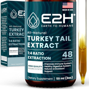 E2H - E2H EARTH TO HUMANS Turkey Tail Mushroom Extract 2 Fl.Oz. - The Red Vitamin MX - Suplementos Alimenticios - {{ shop.shopifyCountryName }}