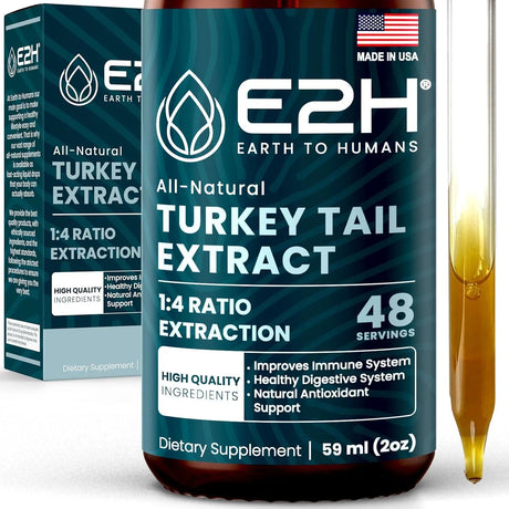 E2H - E2H EARTH TO HUMANS Turkey Tail Mushroom Extract 2 Fl.Oz. - The Red Vitamin MX - Suplementos Alimenticios - {{ shop.shopifyCountryName }}