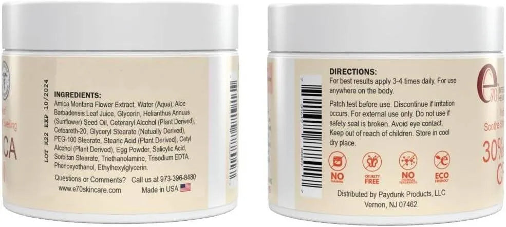 E70 - e70 30% Arnica Cream 4 Oz. - The Red Vitamin MX - Suplementos Alimenticios - {{ shop.shopifyCountryName }}