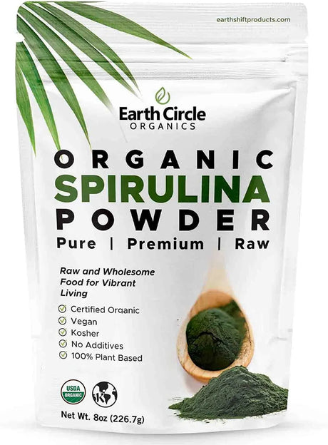 EARTH CIRCLE ORGANICS - Earth Circle Organics Organic Spirulina Powder 226.7Gr. - The Red Vitamin MX - Suplementos Alimenticios - {{ shop.shopifyCountryName }}