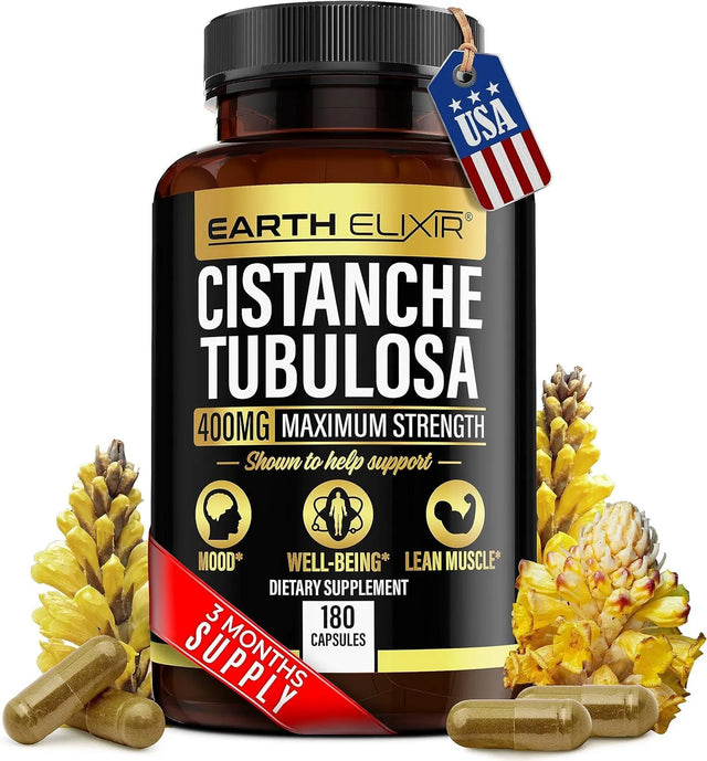 EARTH ELIXIR - Earth Elixir Cistanche Tubulosa 400Mg. 180 Capsulas - The Red Vitamin MX - Suplementos Alimenticios - {{ shop.shopifyCountryName }}