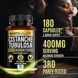 EARTH ELIXIR - Earth Elixir Cistanche Tubulosa 400Mg. 180 Capsulas - The Red Vitamin MX - Suplementos Alimenticios - {{ shop.shopifyCountryName }}