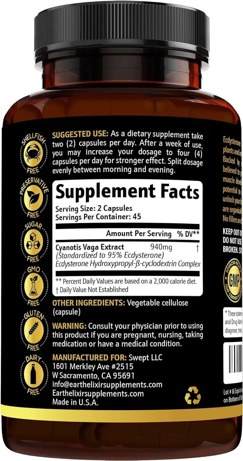 EARTH ELIXIR - Earth Elixir Ecdysterone 940Mg. 90 Capsulas - The Red Vitamin MX - Suplementos Alimenticios - {{ shop.shopifyCountryName }}