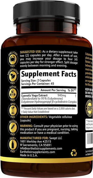 EARTH ELIXIR - Earth Elixir Ecdysterone 940Mg. 90 Capsulas - The Red Vitamin MX - Suplementos Alimenticios - {{ shop.shopifyCountryName }}