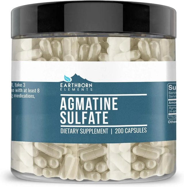 EARTHBORN ELEMENTS - Earthborn Elements Agmatine Sulfate 200 Capsulas - The Red Vitamin MX - Suplementos Alimenticios - {{ shop.shopifyCountryName }}