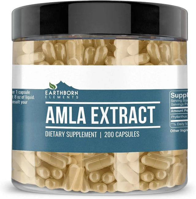 EARTHBORN ELEMENTS - Earthborn Elements Amla Extract 200 Capsulas - The Red Vitamin MX - Suplementos Alimenticios - {{ shop.shopifyCountryName }}