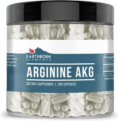 EARTHBORN ELEMENTS - Earthborn Elements Arginine AAKG 200 Capsulas - The Red Vitamin MX - Suplementos Alimenticios - {{ shop.shopifyCountryName }}