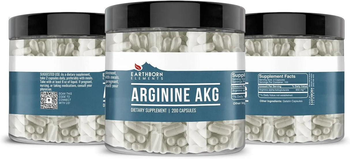 EARTHBORN ELEMENTS - Earthborn Elements Arginine AAKG 200 Capsulas - The Red Vitamin MX - Suplementos Alimenticios - {{ shop.shopifyCountryName }}