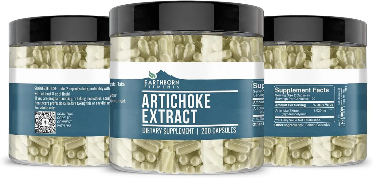 EARTHBORN ELEMENTS - Earthborn Elements Artichoke Extract 200 Capsulas - The Red Vitamin MX - Suplementos Alimenticios - {{ shop.shopifyCountryName }}