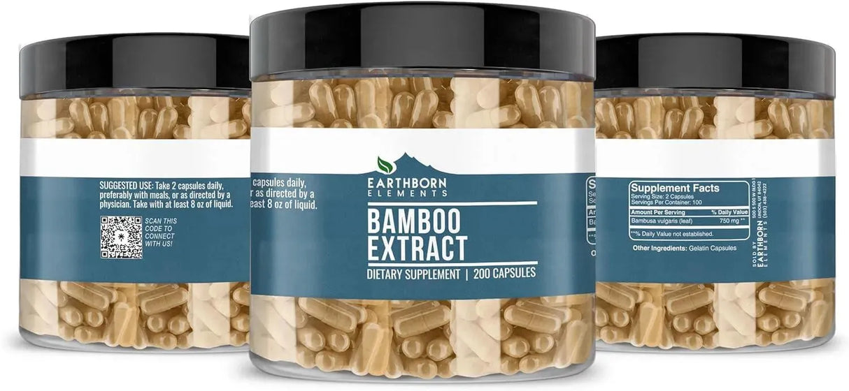 EARTHBORN ELEMENTS - Earthborn Elements Bamboo Extract 200 Capsulas - The Red Vitamin MX - Suplementos Alimenticios - {{ shop.shopifyCountryName }}