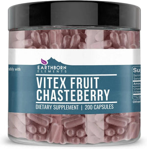 EARTHBORN ELEMENTS - Earthborn Elements Baya Casto Chasteberry 200 Capsulas - The Red Vitamin MX - Suplementos Alimenticios - {{ shop.shopifyCountryName }}