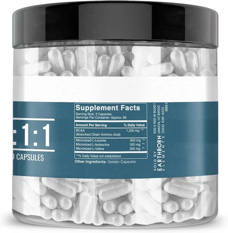 EARTHBORN ELEMENTS - Earthborn Elements BCAA 200 Capsulas - The Red Vitamin MX - Suplementos Alimenticios - {{ shop.shopifyCountryName }}
