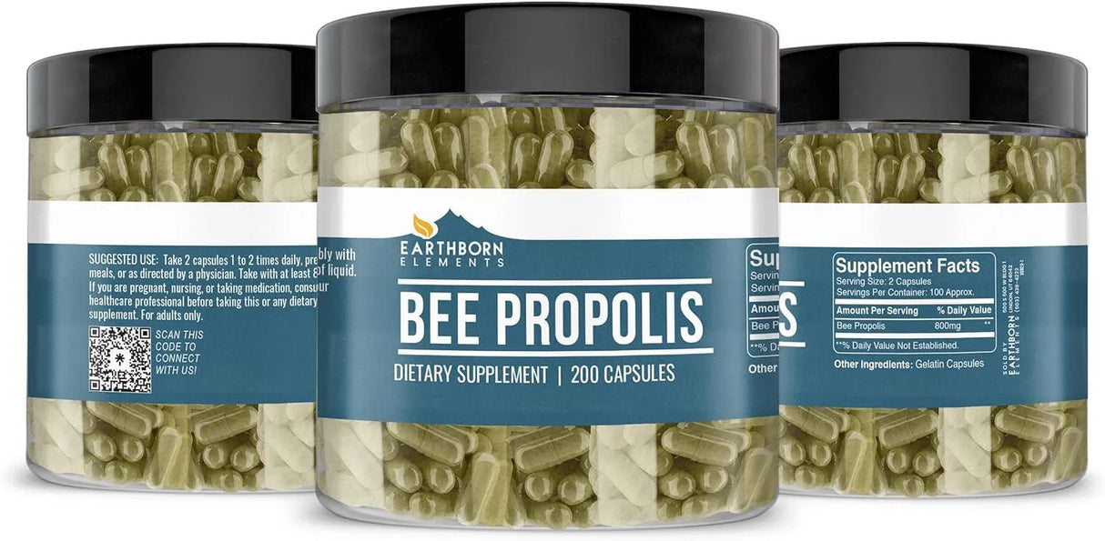 EARTHBORN ELEMENTS - Earthborn Elements Bee Propolis 200 Capsulas - The Red Vitamin MX - Suplementos Alimenticios - {{ shop.shopifyCountryName }}