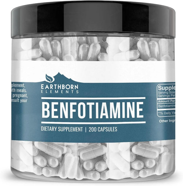 EARTHBORN ELEMENTS - Earthborn Elements Benfotiamine 200 Capsulas - The Red Vitamin MX - Suplementos Alimenticios - {{ shop.shopifyCountryName }}