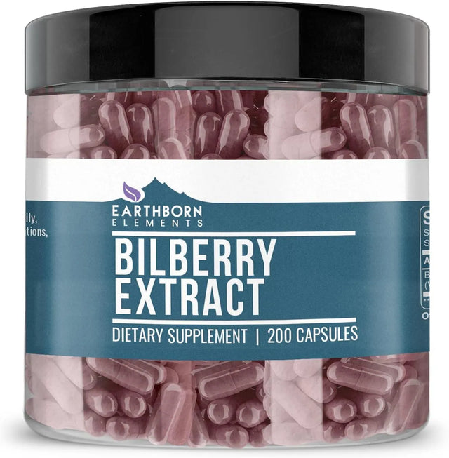 EARTHBORN ELEMENTS - Earthborn Elements Bilberry Extract 200 Capsulas - The Red Vitamin MX - Suplementos Alimenticios - {{ shop.shopifyCountryName }}