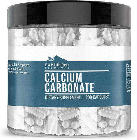 EARTHBORN ELEMENTS - Earthborn Elements Calcium Carbonate 200 Capsulas - The Red Vitamin MX - Suplementos Alimenticios - {{ shop.shopifyCountryName }}