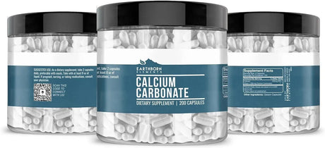 EARTHBORN ELEMENTS - Earthborn Elements Calcium Carbonate 200 Capsulas - The Red Vitamin MX - Suplementos Alimenticios - {{ shop.shopifyCountryName }}