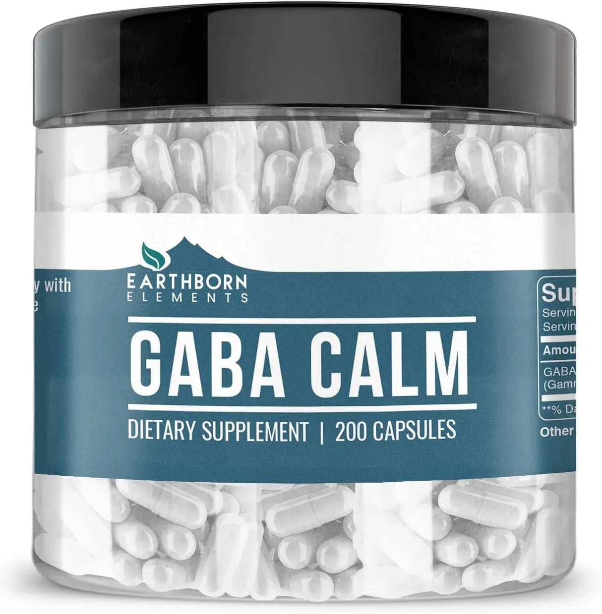 EARTHBORN ELEMENTS - Earthborn Elements GABA (Gamma Aminobutyric Acid) 200 Capsulas - The Red Vitamin MX - Suplementos Alimenticios - {{ shop.shopifyCountryName }}