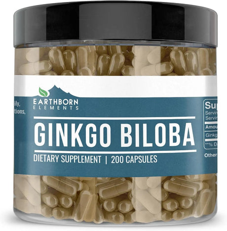 EARTHBORN ELEMENTS - Earthborn Elements Ginkgo Biloba 200 Capsulas - The Red Vitamin MX - Suplementos Alimenticios - {{ shop.shopifyCountryName }}