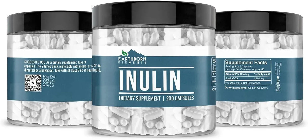 EARTHBORN ELEMENTS - Earthborn Elements Inulin FOS 200 Capsulas - The Red Vitamin MX - Suplementos Alimenticios - {{ shop.shopifyCountryName }}