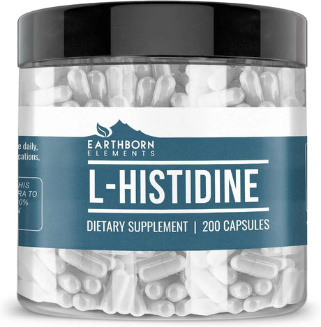 EARTHBORN ELEMENTS - Earthborn Elements L-Histidine 200 Capsulas - The Red Vitamin MX - Suplementos Alimenticios - {{ shop.shopifyCountryName }}