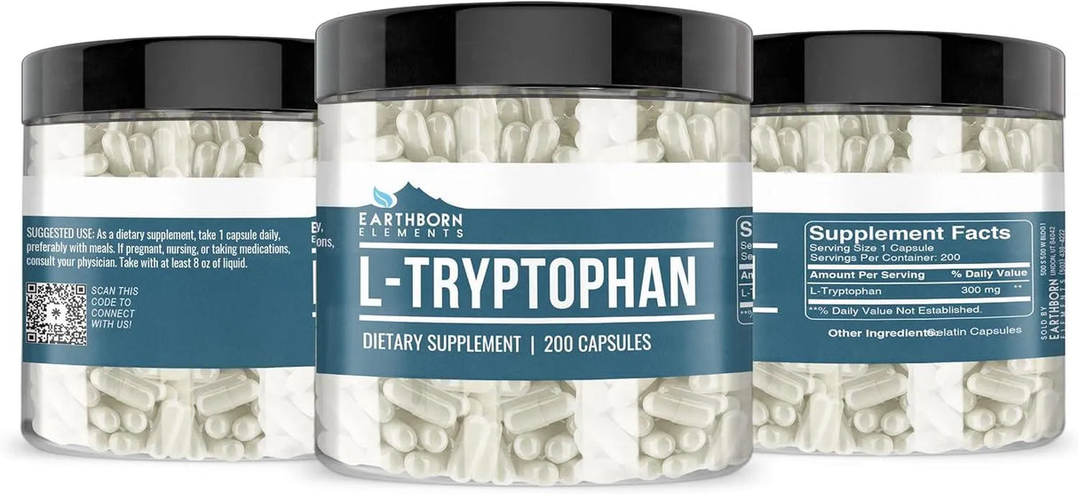 EARTHBORN ELEMENTS - Earthborn Elements L-Tryptophan 200 Capsulas - The Red Vitamin MX - Suplementos Alimenticios - {{ shop.shopifyCountryName }}