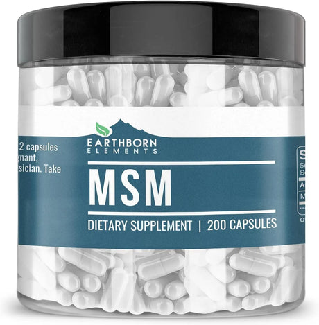 EARTHBORN ELEMENTS - Earthborn Elements Methylsulfonylmethane MSM 200 Capsulas - The Red Vitamin MX - Suplementos Alimenticios - {{ shop.shopifyCountryName }}