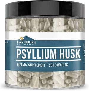 EARTHBORN ELEMENTS - Earthborn Elements Psyllium Husk 200 Capsulas - The Red Vitamin MX - Suplementos Alimenticios - {{ shop.shopifyCountryName }}