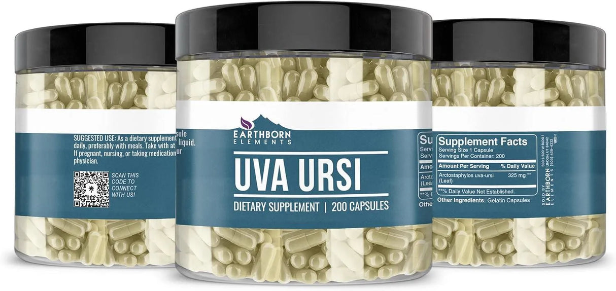 EARTHBORN ELEMENTS - Earthborn Elements Uva Ursi 200 Capsulas - The Red Vitamin MX - Suplementos Alimenticios - {{ shop.shopifyCountryName }}