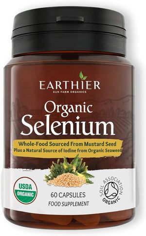 EARTHIER - Earthier Organic Selenium 200mcg 60 Capsulas - The Red Vitamin MX - Suplementos Alimenticios - {{ shop.shopifyCountryName }}