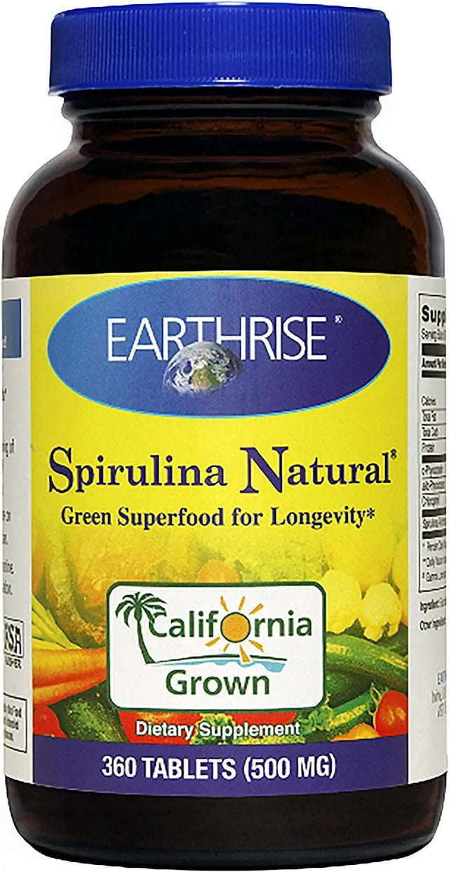 EARTHRISE - Earthrise Spirulina Natural 500Mg 360 Tabletas - The Red Vitamin MX - Suplementos Alimenticios - {{ shop.shopifyCountryName }}